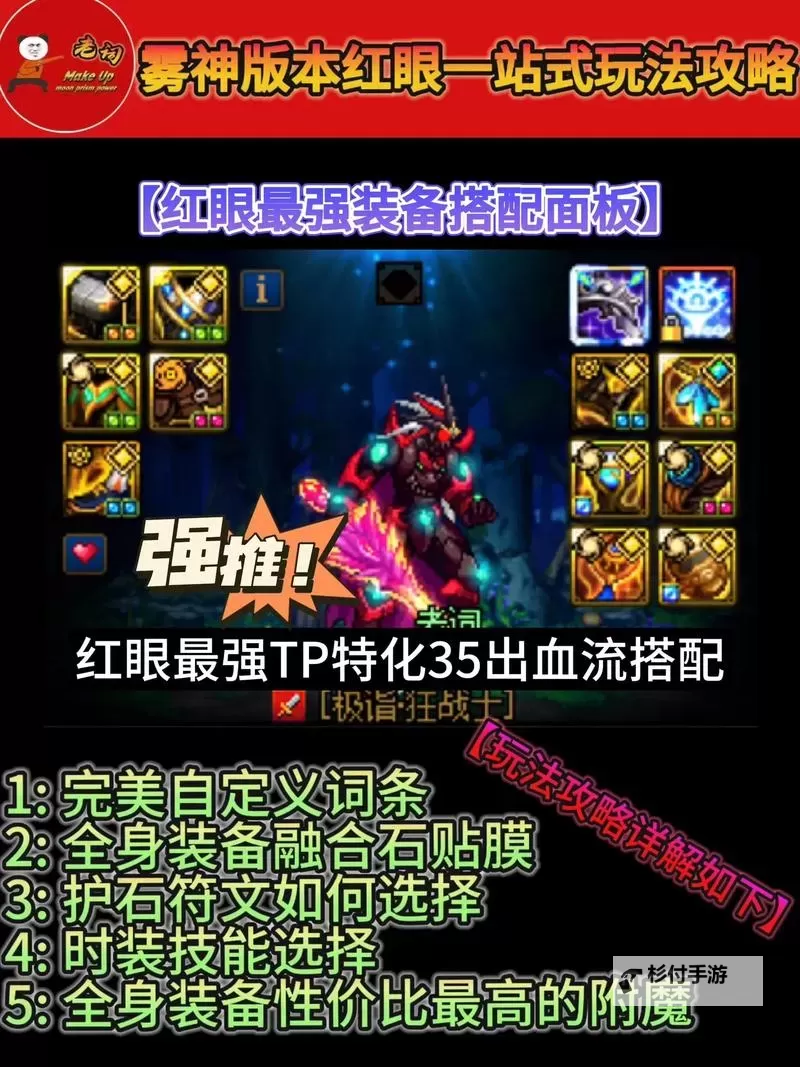 红眼105装备搭配表图——全面解析最佳搭配方案图1