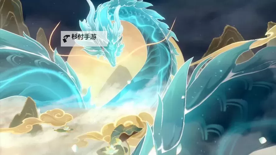 金龙盘踞月形水池的神秘传说图1