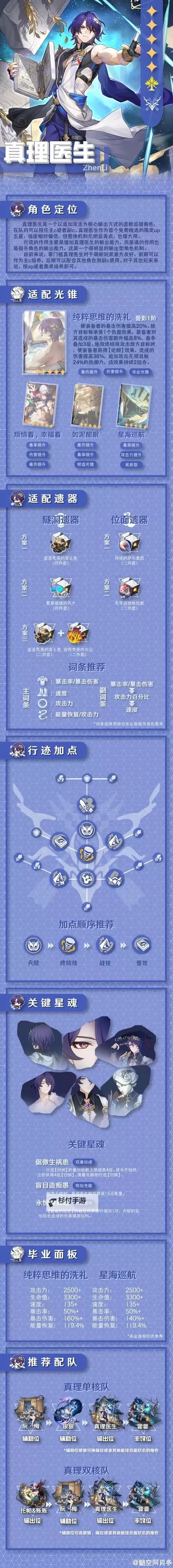 《崩坏星穹铁道》真理医生养成攻略 真理医生队伍搭配图1