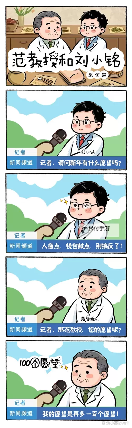 关于“坐在教授的根茎上写句子”的漫画图片:奇趣的学术幻想之旅图1