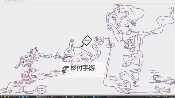 《光与影33号远征队》阴森洞穴手绘地图分享 阴森洞穴收集品位置标注图1