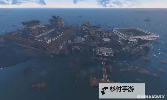 《辐射4》无MOD奇观岛空中花园建筑作品图赏 奇观岛怎么建图1
