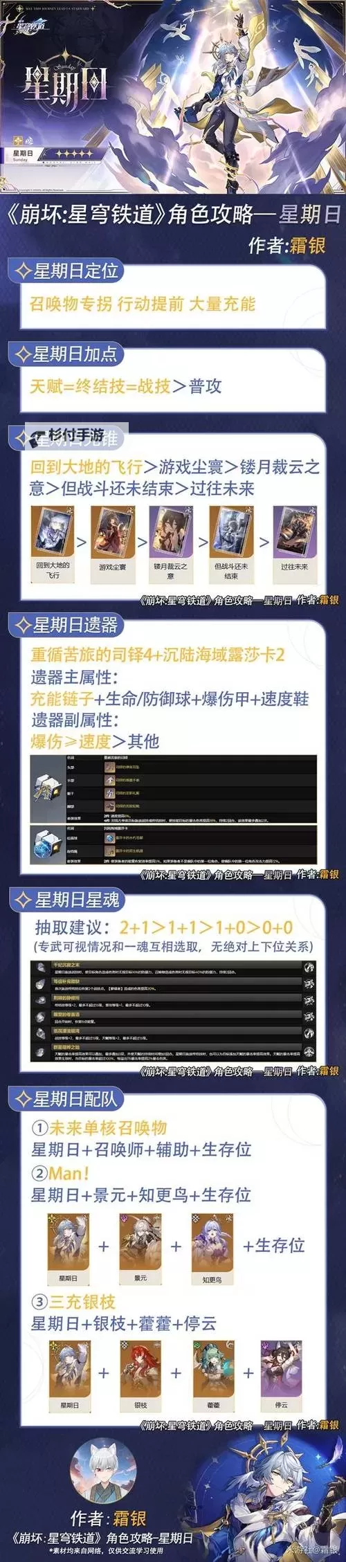 《崩坏星穹铁道》星期日培养及出装配队一图流 星期日怎么培养图1