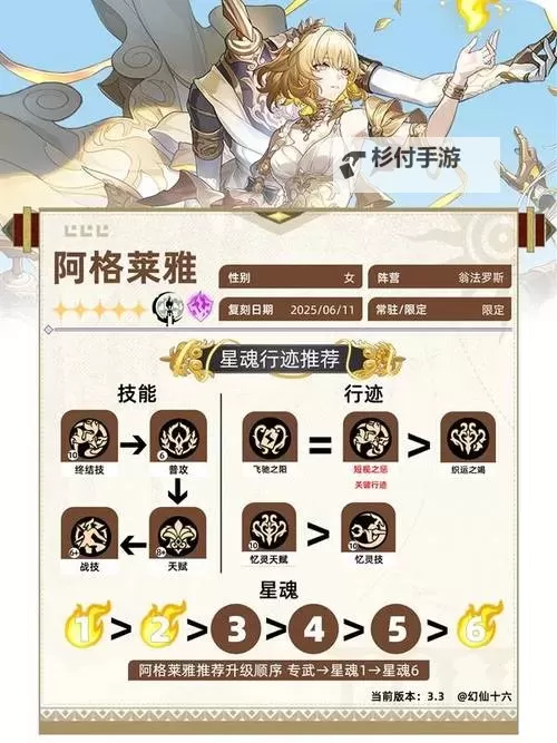 《崩坏星穹铁道》阿格莱雅详细培养指南 阿格莱雅养成攻略图2